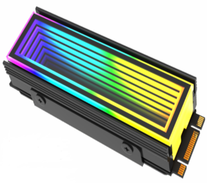 SNOWMAN超薄型2280 SSDヒートシンクM.2NVMEラジエーターマグネシウムアルミニウム合金PC効率的なラジエーターM2SSDヒートシンク10mm - Product Image 2