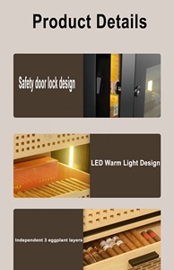 Electric Humidor Cabinet Cigar Storage Cooling <strong>Humidity</strong> Control Automatic Large Capacity Display Cigar Cabine Humidor Electric - Product Image 5