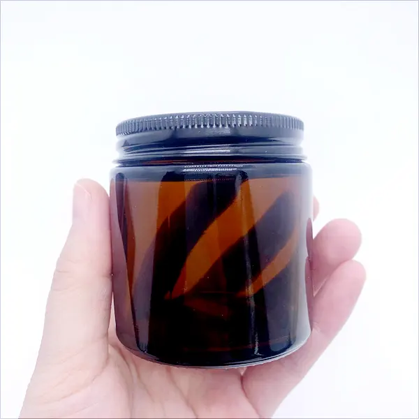 New Product Natural Body Butter Cosmetic container 150g 250g 500g Frosted Amber Clear Cream Jar With Bamboo Lid