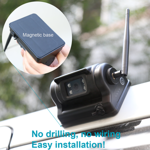 STONKAM 7 Inch <strong>LCD</strong> Monitor Display Rechargeable Wireless Magnetic Backup Rear View Camera for RV Trailer Truck - Product Image 2