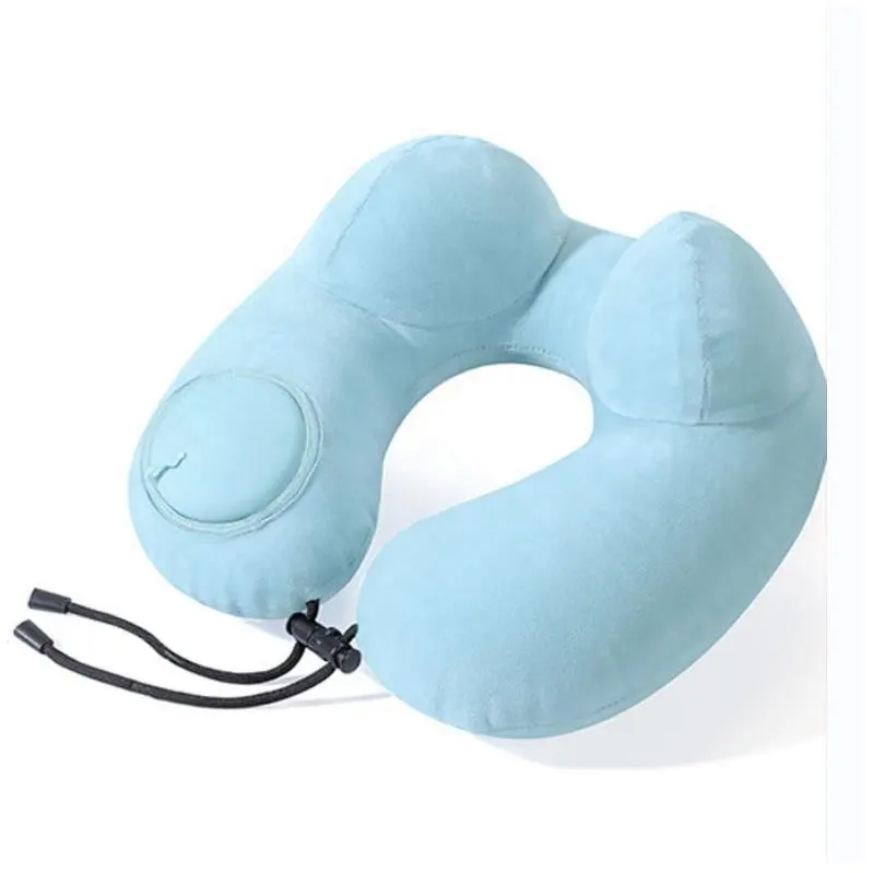 Надувная воздушная подушка для сна, чтобы избежать боли в шее и плече, удобная поддержка головы и подбородка, используется для самолета