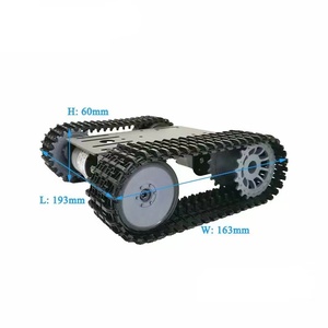 Robot Tank Crawler Chassis für Arduino Smart Car Metallplatte Holz Doppels chicht bewegung - Product Image 3