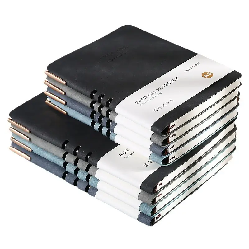 Notebook cetak bisnis promosi Notebook A4 Notebook buku harian dengan pena dan kotak dan Set hadiah Usb