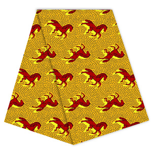 Schöner gelber und blauer Stoff im Ankara-und Java-Stil Afrikanischer Wachs druck 6 Yards Holland Pattern Fabric Wholesale - Product Image 4