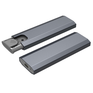 เคส M2ไม่มีเครื่องมือ USB-C 10Gbps, ทำจากอะลูมิเนียมภายนอกสำหรับคีย์ M + M คีย์ NVMe M.2 SSD 2230 2242 2260 2280 - Product Image 3