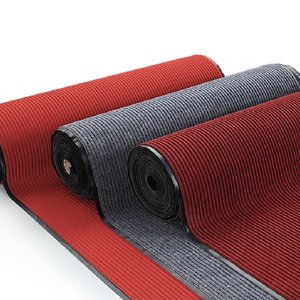 Kommerzielle anpassbare Doppelstreifen-Design-Eingangs bereich Teppich TPE Gummi matte - Product Image 6