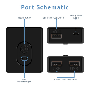 USB2.0スイッチセレクター2x11x2双方向USBスイッチャー2ポート共有1キーボードマウスプリンター用デバイス2ポートハブ - Product Image 3
