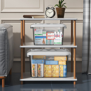 <strong>Stackable</strong> and <strong>Nestable</strong> Storage Boxes <strong>With</strong> <strong>Lids</strong> and Secure Latching Buckles, Plastic Clear Large Storage <strong>Container</strong>