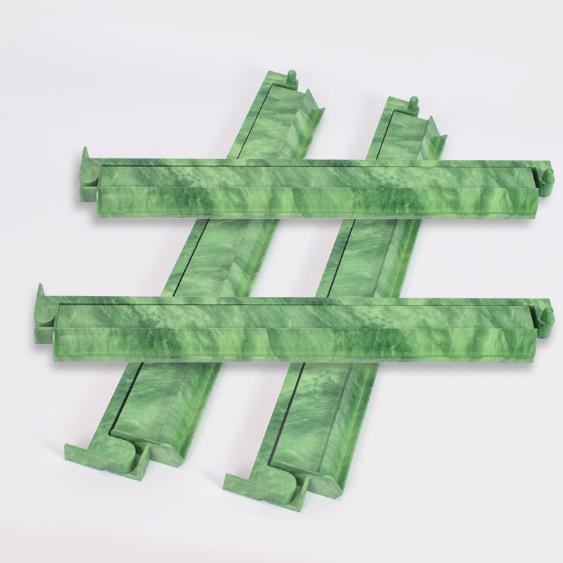 Supports de mahjong en marbre vert de 17,5 pouces, 4 pièces