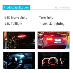 Süper akı 3528 Smd LED RGB bi-renk kırmızı sarı PCLL4 0.2w 0.1w araba ışıkları için Led şeritler iç aydınlatma LED park lambaları - Product Image 5