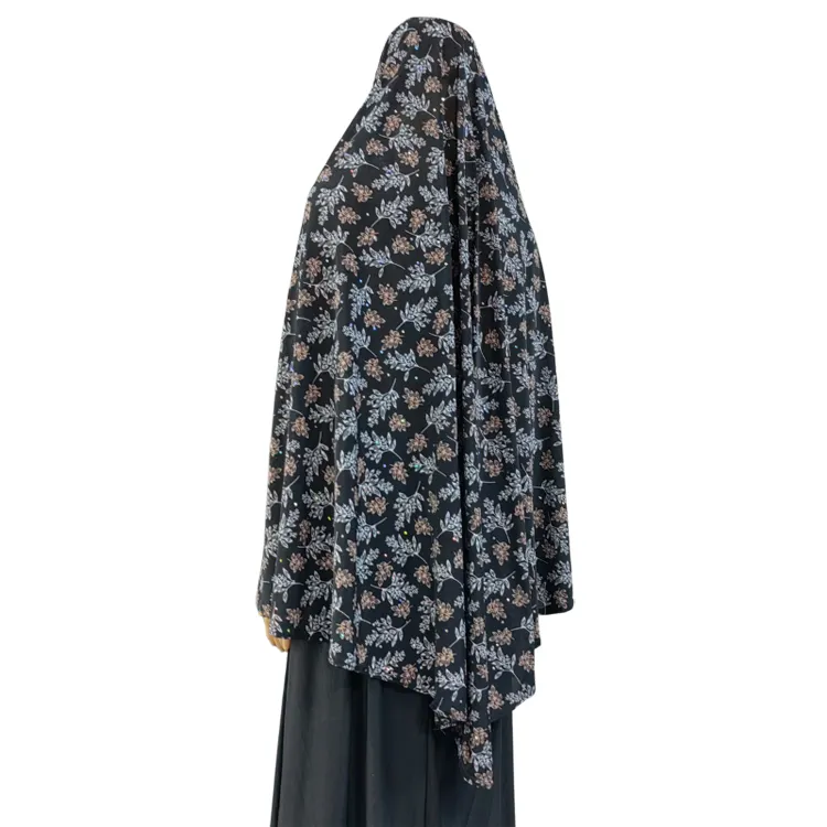 Benutzer definierte Blume 110*100CM XL Long Khimar Hijab 12 Farben ein Dutzend Islamische Frauen Hijab Schal Schals Turban Muslim Arab Niqab Hijab