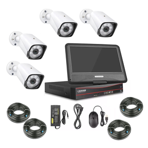 4chs POE Network <strong>Ip</strong> <strong>Camera</strong> 265 5.0MP Kit with 10&quot; Monitor Together <strong>View</strong> Video P2P Use Shop Office Factory Home School - Product Image 2