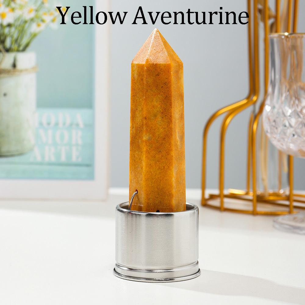 Aventurine jaune avec bouteille