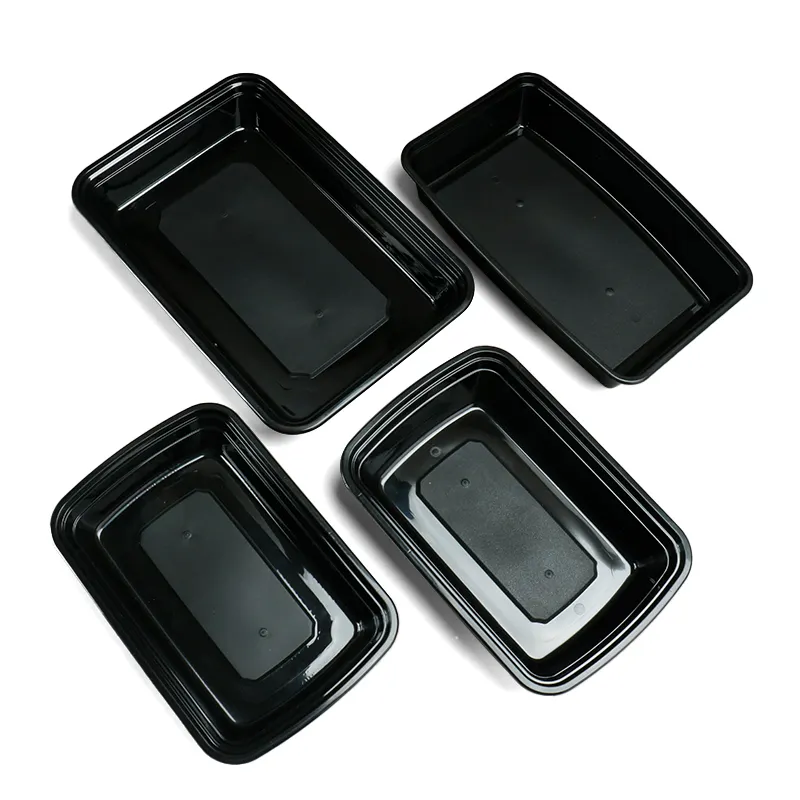 थोक प्लास्टिक डिस्पोजेबल खाद्य कंटेनर पीपी लंच बॉक्स गुंबद के ढक्कन के साथ प्लास्टिक डिस्पोजेबल भोजन तैयारी कंटेनर