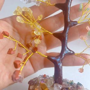 天然クリスタルの木チャクラヒーリングクリスタル生命の木装飾用飾り - Product Image 2