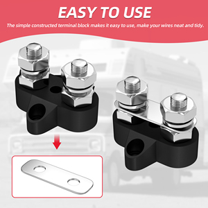 48VDC 80A M8 Busbar Conector Suporte Cobre Duplo BusBar <span class=keywords><strong>Terminal</strong></span> <span class=keywords><strong>Block</strong></span> 2way Distribuição Bloco <span class=keywords><strong>Modular</strong></span> Barramento Trunking System