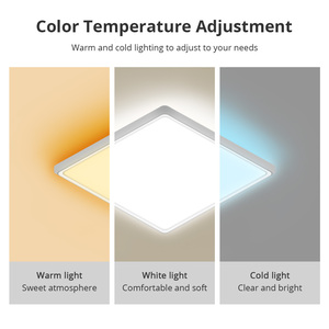 Zemismart 34W akıllı WiFi LED tavan lambası CCT RGB renkli arka işık Alexa Google ev Tuya çift katmanlı dim akıllı ev - Product Image 3