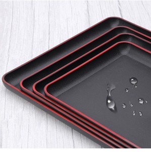 批发高品质日式餐具三聚氰胺板食品烟草储存托盘 - Product Image 2