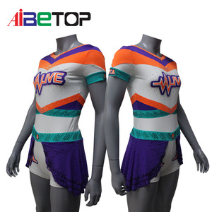High Quality Custom Logo Short Sleeve Cheerleading Uniforms Youth Sublimation All Star <strong>Cheer</strong> Uniform Factory Price for Girls - Product Image 1