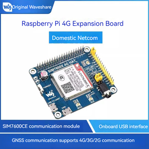 Raspberry Pi 4B/3B +/Zero W SIM7600CE 4G/3G/2G Módulo de placa de expansión de comunicación GNSS - Product Image 2