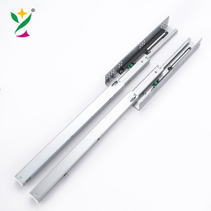 YUXING, 3 canales plegables, empuje para abrir rieles telescópicos ocultos, cierre suave, tobogán de cajón oculto debajo del montaje - Product Image 6
