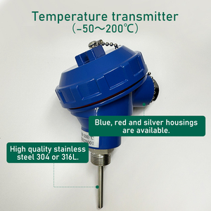 Transmisor de Sensor de temperatura impermeable Digital preciso 0.5% FS con transmisión de señal de larga distancia de sonda de acero inoxidable