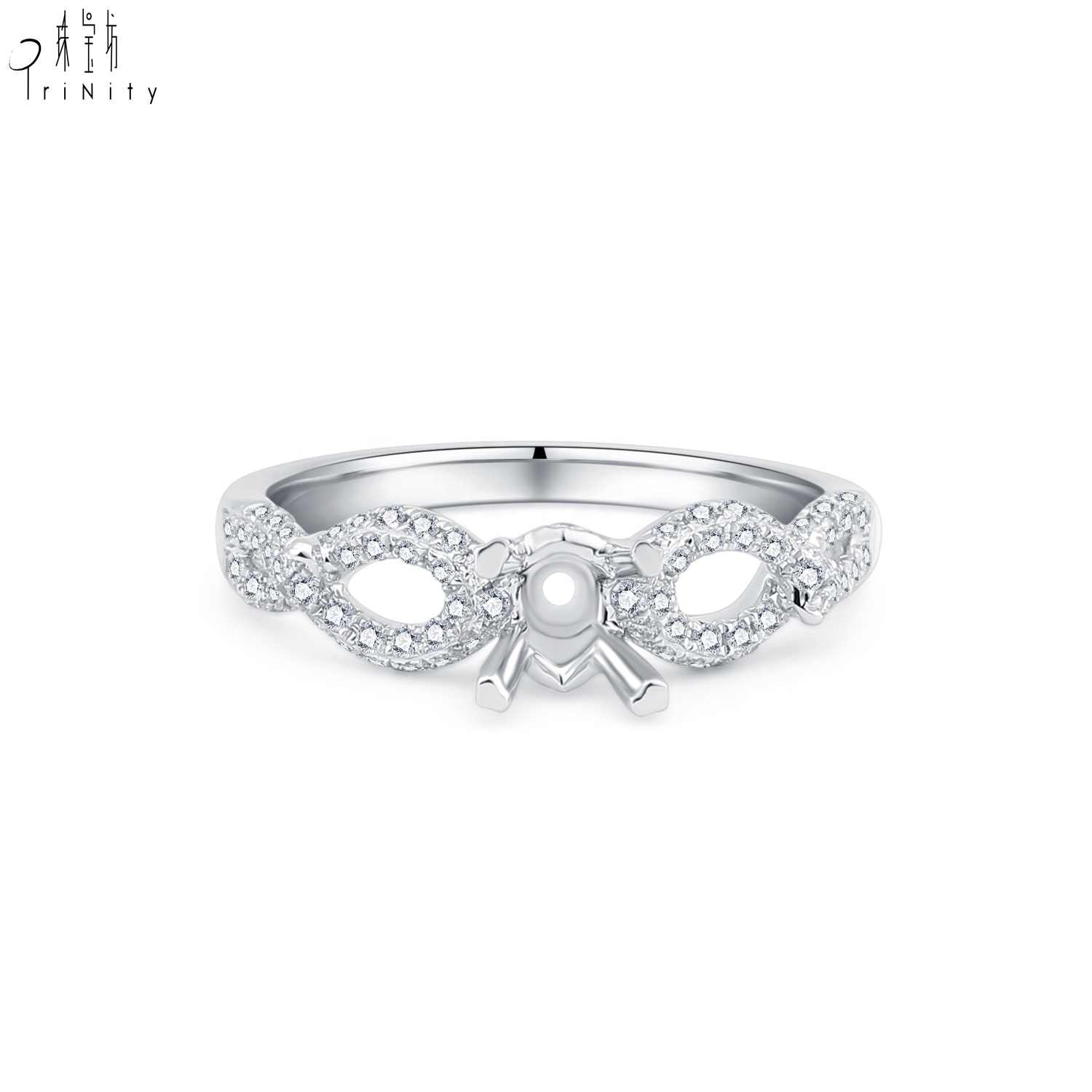 18K White Gold