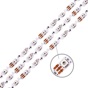 Individually <strong>Addressable</strong> <strong>S</strong> Shape 12V Zigzag SMD3838 WS2815 Pixels Smart RGB 6mm Ultra Thin Flexible Colorful Digital Led Strip - Product Image 3