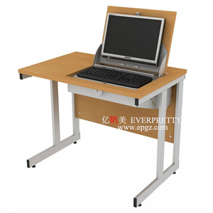 Office <strong>Computer</strong> Furniture Director <strong>Computer</strong> <strong>Table</strong> <strong>with</strong> Keyboard Tray Wooden <strong>Computer</strong> <strong>Tables</strong> <strong>with</strong> Movable Cabinet and CPU Holder - Product Image 5