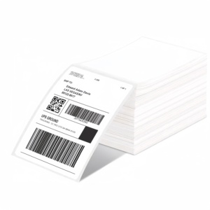 Fan Fold 4x6 Custom Label <strong>4</strong>&quot; <strong>X</strong> <strong>6</strong>&quot; White Perforated Direct Thermal Address Shipping Compatible Thermal <strong>Printer</strong> - Product Image 6