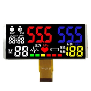 Shenzhen personalizzato TN carattere bianco con sfondo nero 7 segmenti con stampa a colori FPC collegare il modulo display LCD VA - Product Image 5