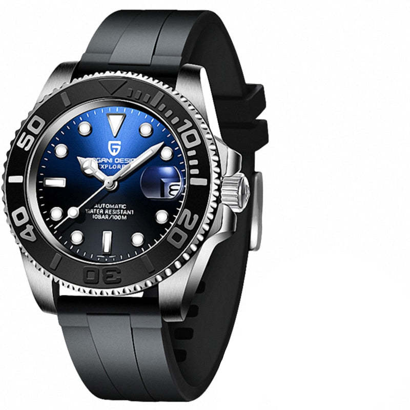 Rubber blue black