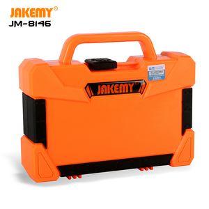 JAKEMY JM-8146 47 יחידות ב-1 ערכת כלים לתיקון מגנטי ביתי לכלי תחזוקה ביתית עבור סט סיביות מברג נייד