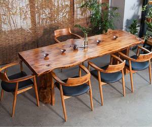 工厂高品质实木北欧松木餐桌咖啡桌 - Product Image 4
