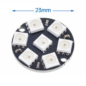 Modulo pannello lampada LED 1/3/4/7/8/12/16/24 Bit WS2812 5050 RGB