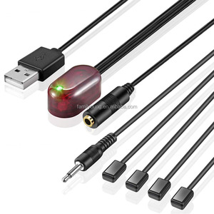 IRエクステンダー赤外線リピーターリモコン1レシーバー4エミッターUSBアダプターTVDVDプレーヤー用高品質IRリモートリピーター - Product Image 2
