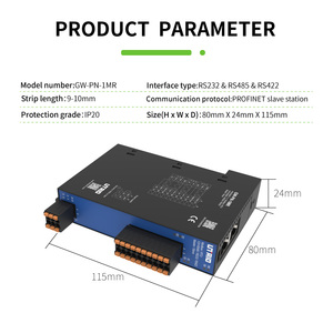 プロトコルゲートウェイPROFINETからRS485/RS232/RS422 Modbus RTUプロトコルコンバーターモジュールデータコンバーター - Product Image 2