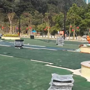 Mật độ cao EDPM sàn cao su dày 35mm bền không trơn trượt thân thiện với môi đen đỏ cao su Mat gạch - Product Image 3