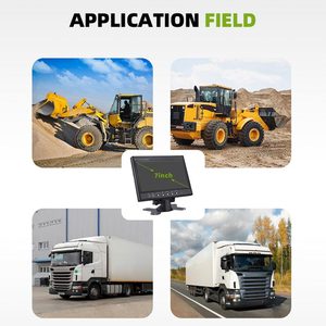 Kunden spezifischer Dünnbildschirm-IPS 7-Zoll-Automonitor LKW 2 HD-Video eingang Fahrzeug monitor mit Fernbedienung - Product Image 6