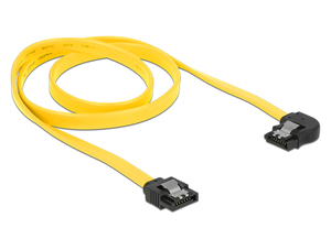 SATA III 6Gbps Data <strong>Cable</strong> 180 Degree Left Angle Bend With Locking Latch Compatible for HDD and SDD Serial 3.0 <strong>Cable</strong> - Product Image 4