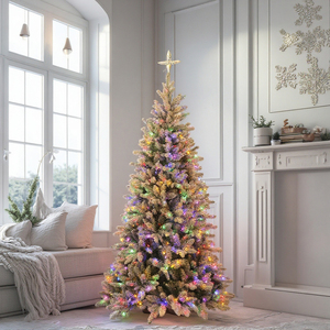 Factory Cheap Christmas Decoration Supplies <strong>Tree</strong> with LED Light PE PVC Mixed Planting Snow Automatic <strong>Tree</strong> Arbol De Navidad - Product Image 2