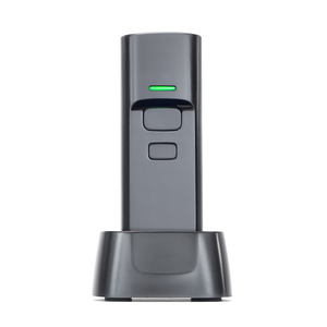Manos Libres Mini 2D Bluetooth Escáner de código de barras Lector de código QR con soporte de carga - Product Image 1