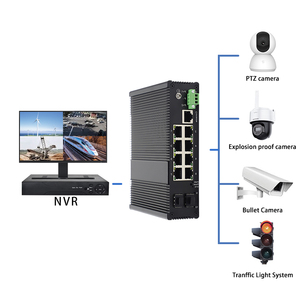 OEM 4/6/8/12/24/48ポート + 2/4/6 RJ45ポート産業用POEイーサネットスイッチ100M/1000Mネットワークスイッチ - Product Image 4