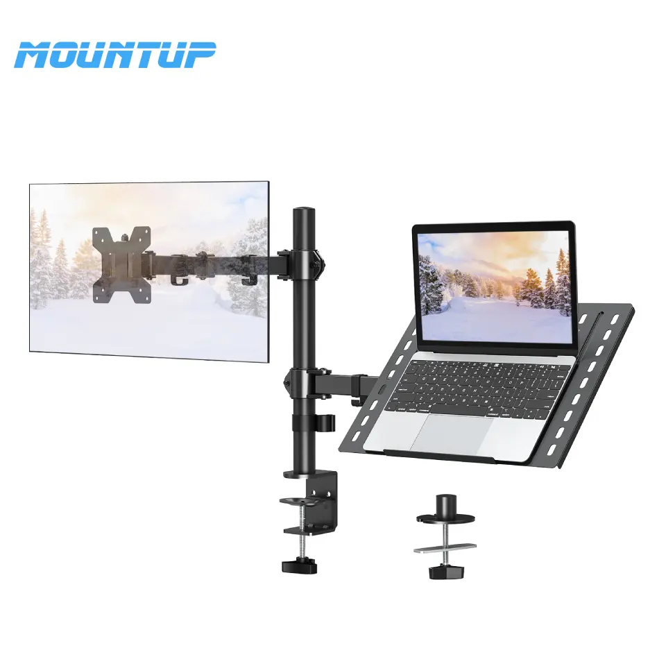 MOUNTUP 14 ''-32'' braccio del Monitor e supporto per Laptop misura Notebook 13-17''