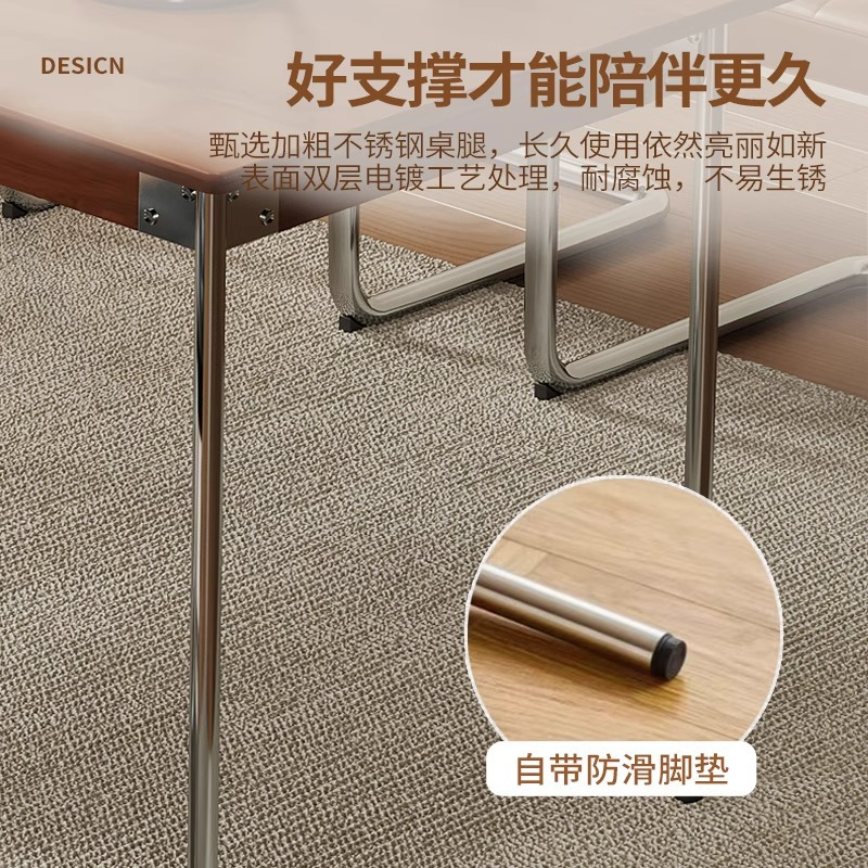Mesa de comedor de madera de fresno para todas las estaciones