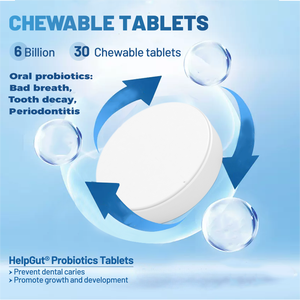เม็ดเคี้ยวแบบโปรไบโอติกสำหรับผู้ใหญ่ประกอบด้วย6พันล้าน CFU ต่อเม็ดเพื่อปรับปรุงการย่อยอาหารและการดูดซึมรักษาสุขภาพช่องปาก - Product Image 2