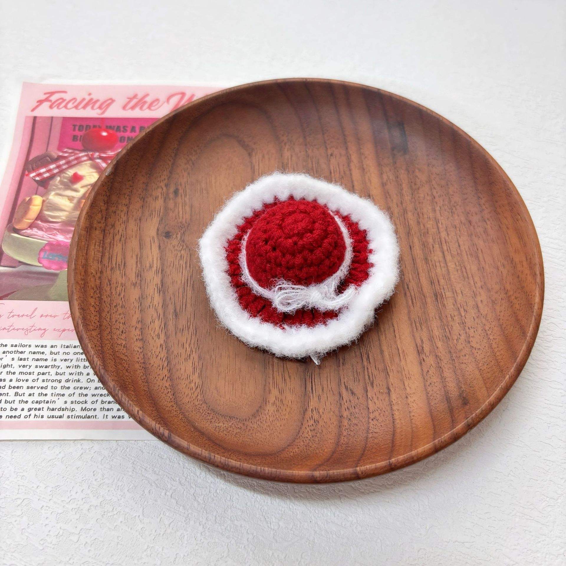 Red bow sunshade hat