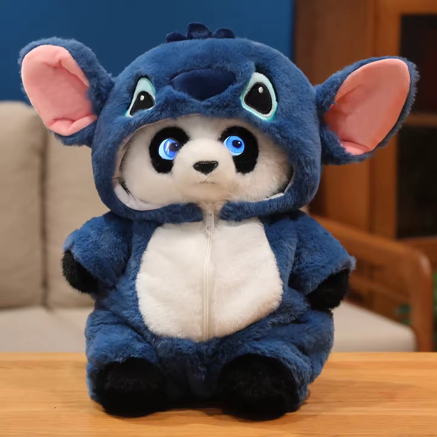 Ai panda + vêtements bleus