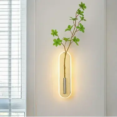 Minimalist โมเดิร์นยาวบ้านโรงแรมร้านอาหารโชว์รูมห้องนอนพืชตกแต่ง LED โคมไฟติดผนัง