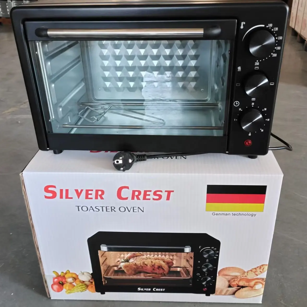 Forno elétrico para assar, forno elétrico de 25l para cozinha, grande capacidade, venda caseira, para pizza, pão e forno